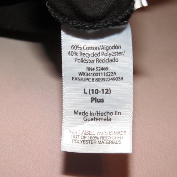 Wonder Nation Black Basic Girls Long Sleeve Shirt - Picture 6 of 7